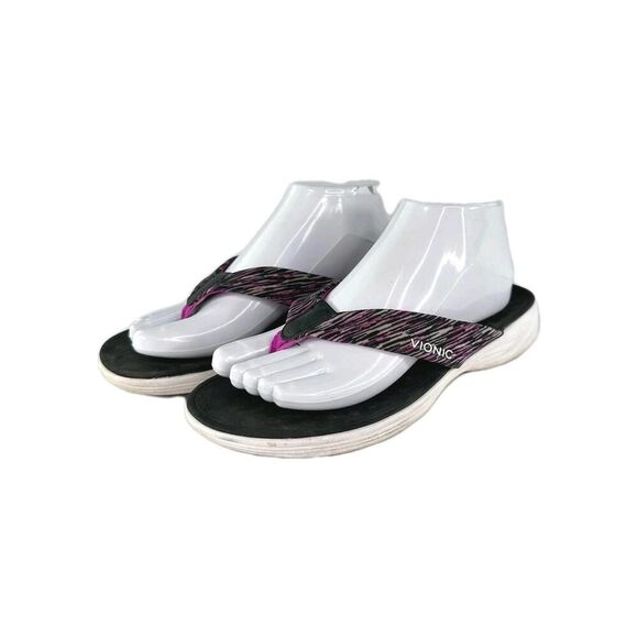Vionic Womens Kapel Sandals US 8 Thong Slide Flip Flop Purple Comfort Shoes - Picture 1 of 12
